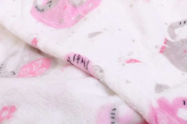 Плед Lotus Слоники 100x120 см молочный 21kf-03 