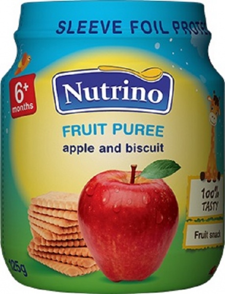Пюре Nutrino Яблуко-печиво 125 г 8606019652449 