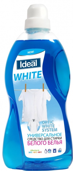 Универсальное средство для машинной и ручной стирки Family ideal White 1000 л 
