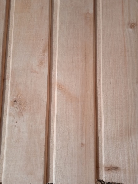 Вагонка деревянная ольха 15х100х2500 мм (5 шт./уп. 1,25 кв.м) цельная