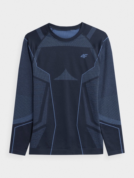 Футболка з довгим рукавом 4F H4Z22-BIMB031G-30S р.S синій