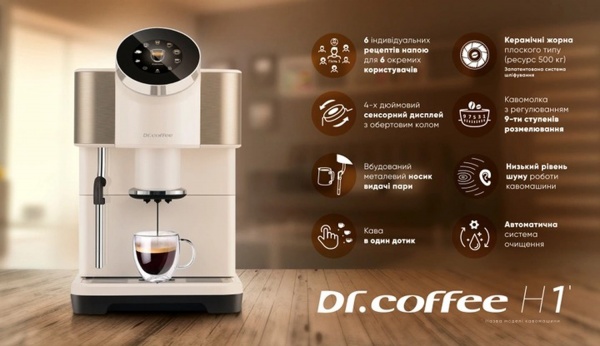 Кофемашина Dr. Coffee H1 White 