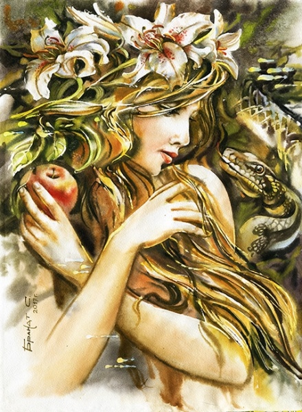 Набір для творчості зі стразами на підрамнику Спокуса. Худ. Брандт 40x50 см (У) GoToArt 