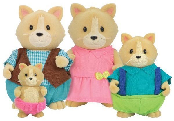 Игровой набор Li'l Woodzeez Семья Котиков 6156M 