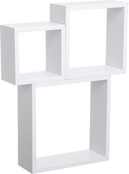 Комплект полок Пуасси (квадрат) 12 мм белый 