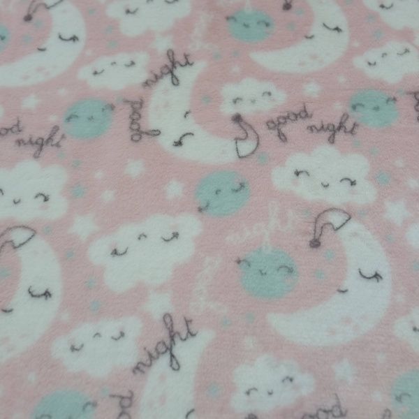 Плед Луна 100x120 см розовый 