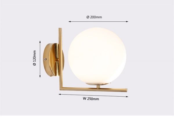 Бра Altalusse INL-5102W-01 1x40 Вт E27 золото 