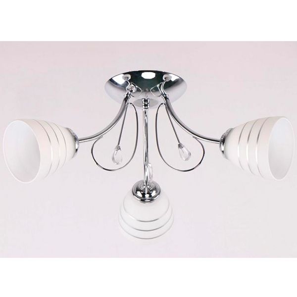 Люстра стельова Геотон А027-3 3x60 Вт E27 золотий 