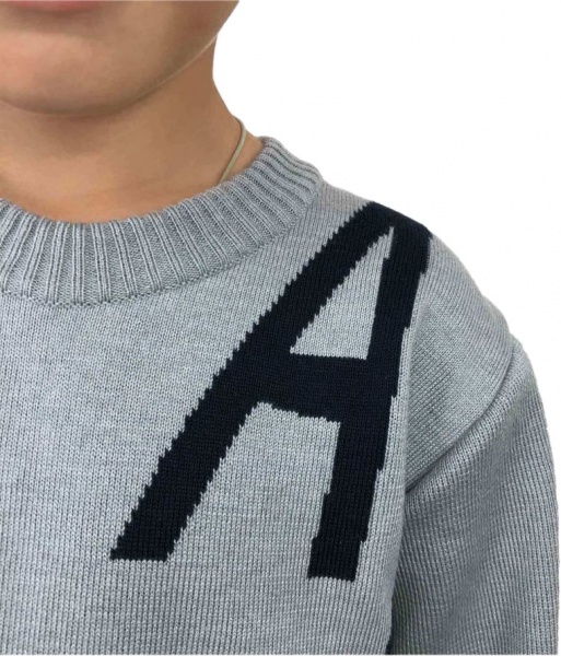 Джемпер для мальчика ART KNIT GA р.140 серый 