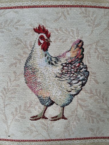 Подушка декоративная Курочка 45x45 см бежевый Прованс 
