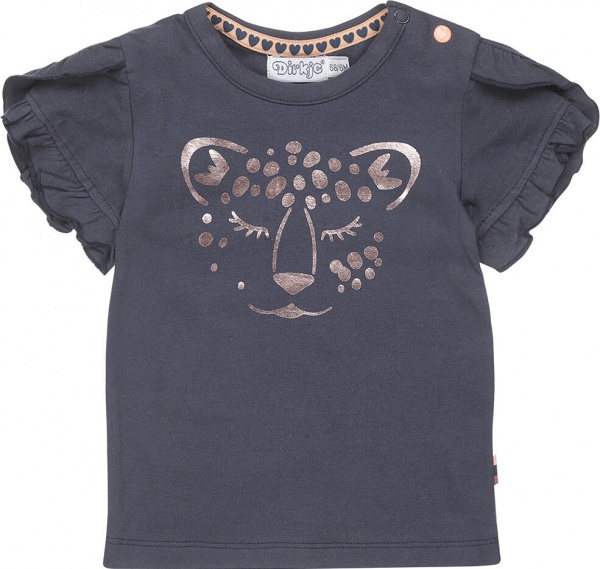 Футболка для девочек Dirkje р.80 темно-голубой T46442-35 