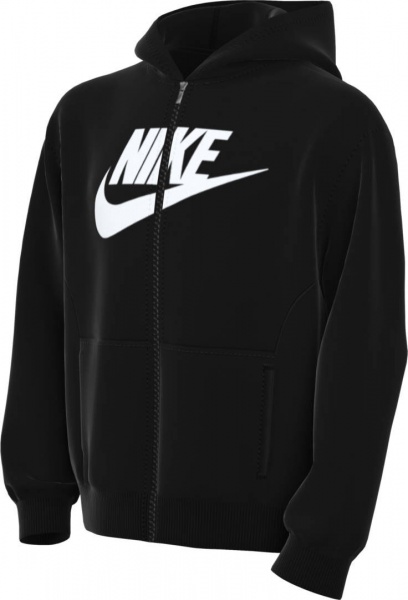 Джемпер Nike K NSW CLUB FLC HD FZ LS HBR FD2990-010 р.S чорний