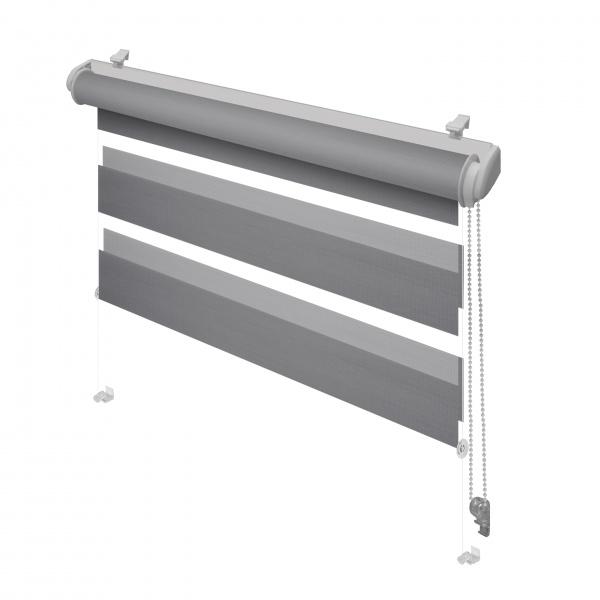 Ролета день-ніч Gardinia 48x140 см срібляста 