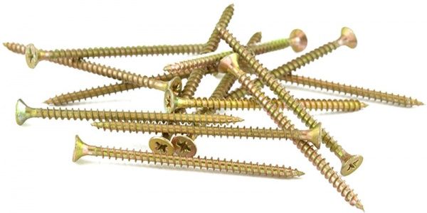 Шуруп универсальный потайная головка ЦЖ 4,5x70 мм желтый цинк вес Expert Fix