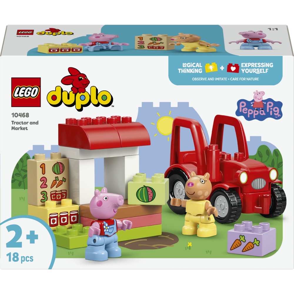 Конструктор LEGO DUPLO Трактор и рынок 10468