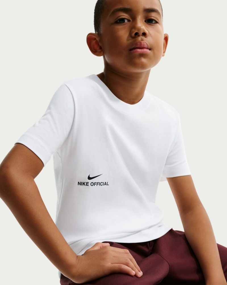 Футболка Nike K NSW TEE OFFICIAL II0392-100 р.M білий