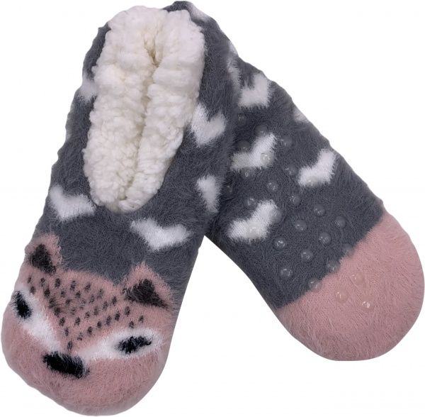 Взуття домашнє La Nuit Home Лис р. 38-40 сірий 