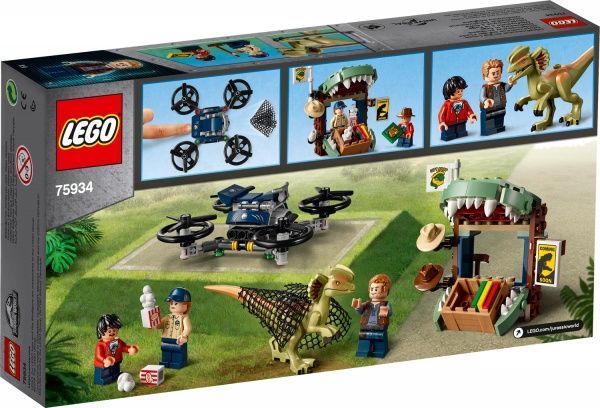Конструктор LEGO Jurassic World Дилофозавр на свободе 75934