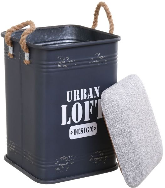 Сундук для хранения Loft 28х28х44,5 см серый 