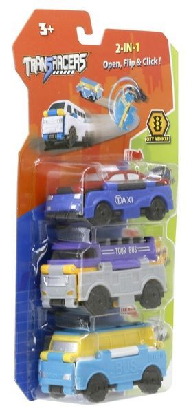 Игрушка-трансформер Transracers машинки 2-в-1 Городской транспорт YW463879