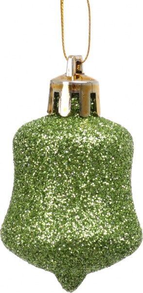 Набір ялинкових куль і декорацій Завиток зелений d40 мм 20 шт./уп. 