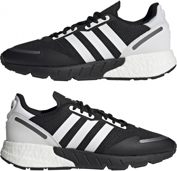 Кроссовки Adidas ZX 1K BOOST FX6515 р.UK 9,5 черно-белый