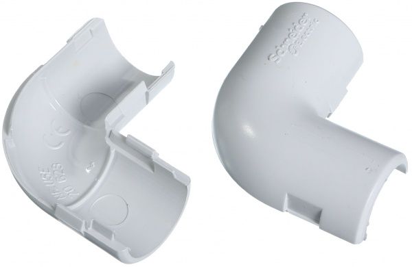 Соединитель угловой для труб Schneider Electric RAL 7035 d20 мм 