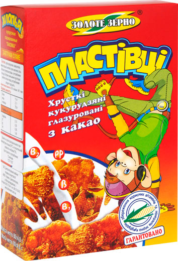 Пластівці ЗОЛОТЕ ЗЕРНО кукурудзяні Лакомка 80 г (4820017293259) 