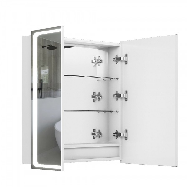 Зеркальный шкаф Aquarius Modena с LED-подсветкой 70 белый 