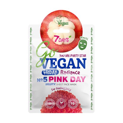 Маска тканинна для обличчя 7 DAYS Friday PINK DAY 25 г