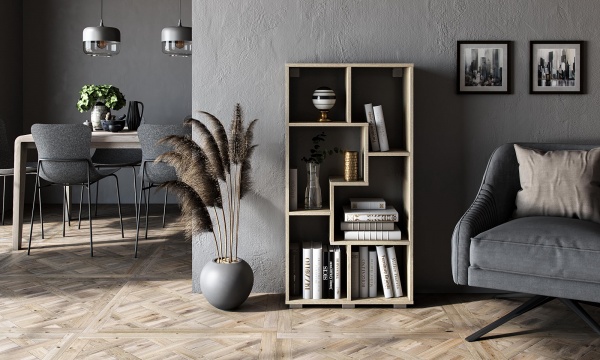 Етажерка Грейд Токіо-В 1136х604х252 мм дуб сонома