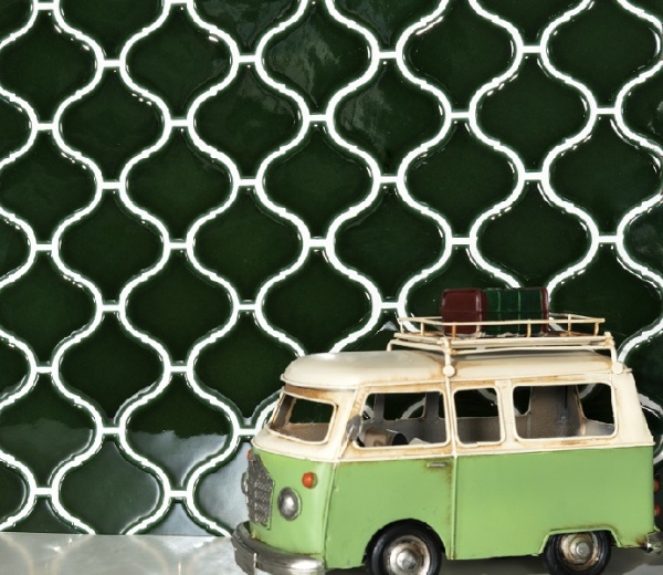 Плитка Intermatex FLAME GREEN GLOSS 28х24,6 см 