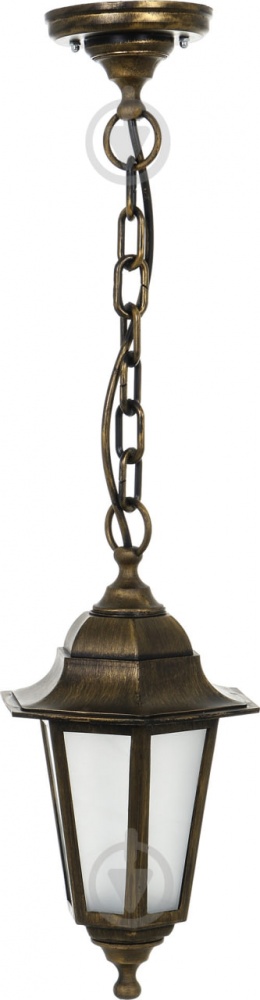 Світильник вуличний декоративний Expert Light Кантрі E27 IP44 антична латунь GAR-0827-TEП