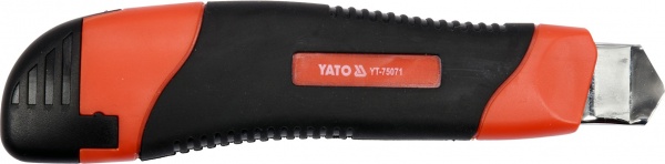 Ніж будівельний YATO з висувним лезом з відломними сегментами 18 мм YT-75071