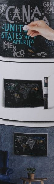 Скретч-карта Travel Map LETTERS World (англ)