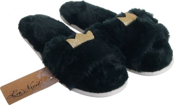 Обувь домашняя La Nuit Home Королева р. 38/39 темно-зеленый 