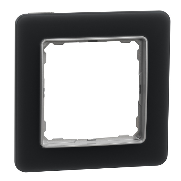 Рамка одноместная Schneider Electric Sedna Elements универсальная черное стекло SDD362801