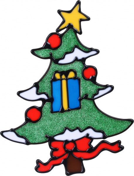 Наклейка декоративная cиликоновая 2 микс (6 дизайнов) в ассортименте 13x18 см