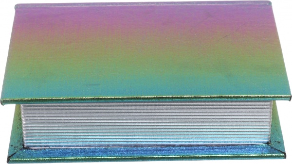 Шкатулка-книга Хамелеон 16х11х4,5 см золотая