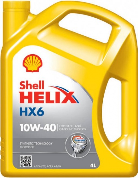 Моторне мастило SHELL Helix HX6 10W-40 4 л (ТОВ-У001594)