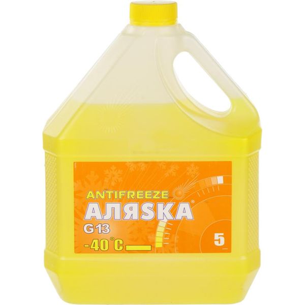 Жидкость охлаждающая Аляѕка Antifreexe -40 5 л желтый