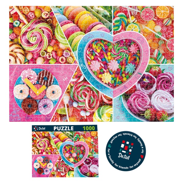 Пазли картонні De.tail Солодкі смаколики DT1000-02