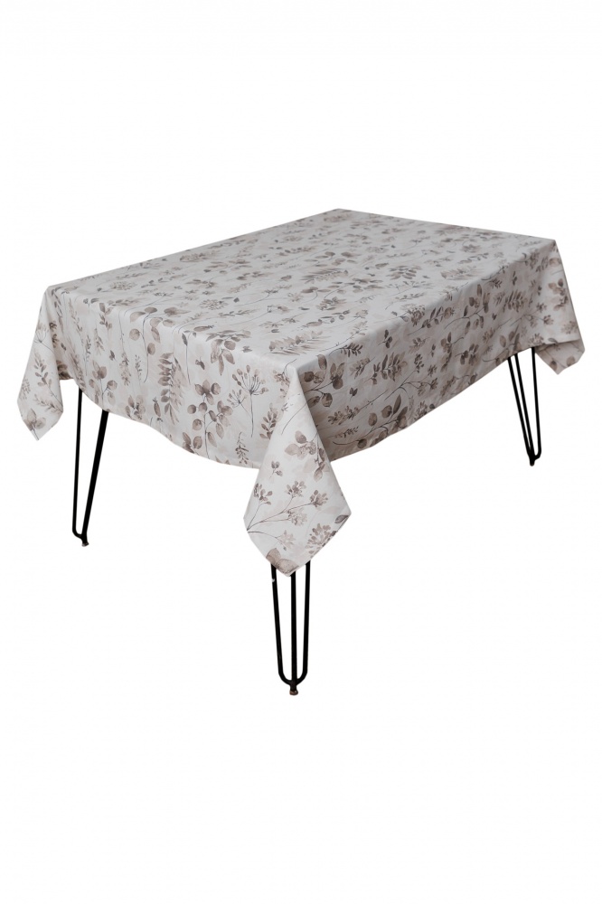 Скатерть Шанталь 133x220 см бежевый с рисунком La Nuit