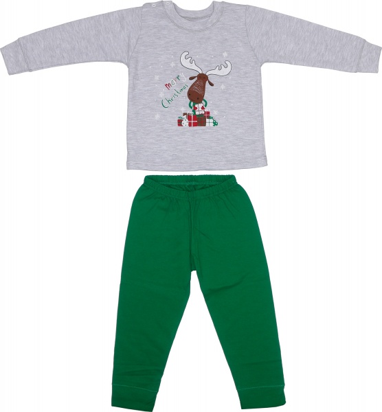 Пижама детская для мальчика Фламинго 109-309 р.86 меланж 