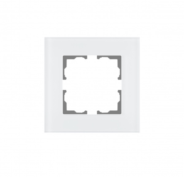 Рамка одноместная HausMark Stelo универсальная белый матовый 501-5340-146