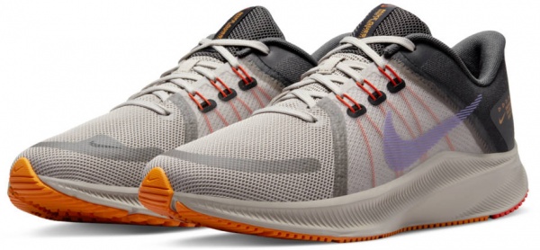 Кроссовки Nike Quest 4 DA1105-008 р.US 10,5 серо-черный