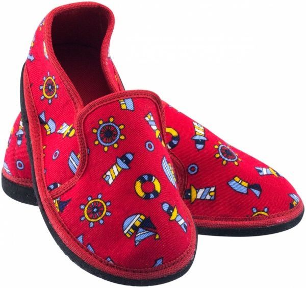 Тапочки для девочек Экотапок Резинка новая красные 1100 р.26