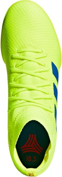 Сороконожки Adidas NEMEZIZ 18.3 TF BB9465 р. UK 10,5 желтый