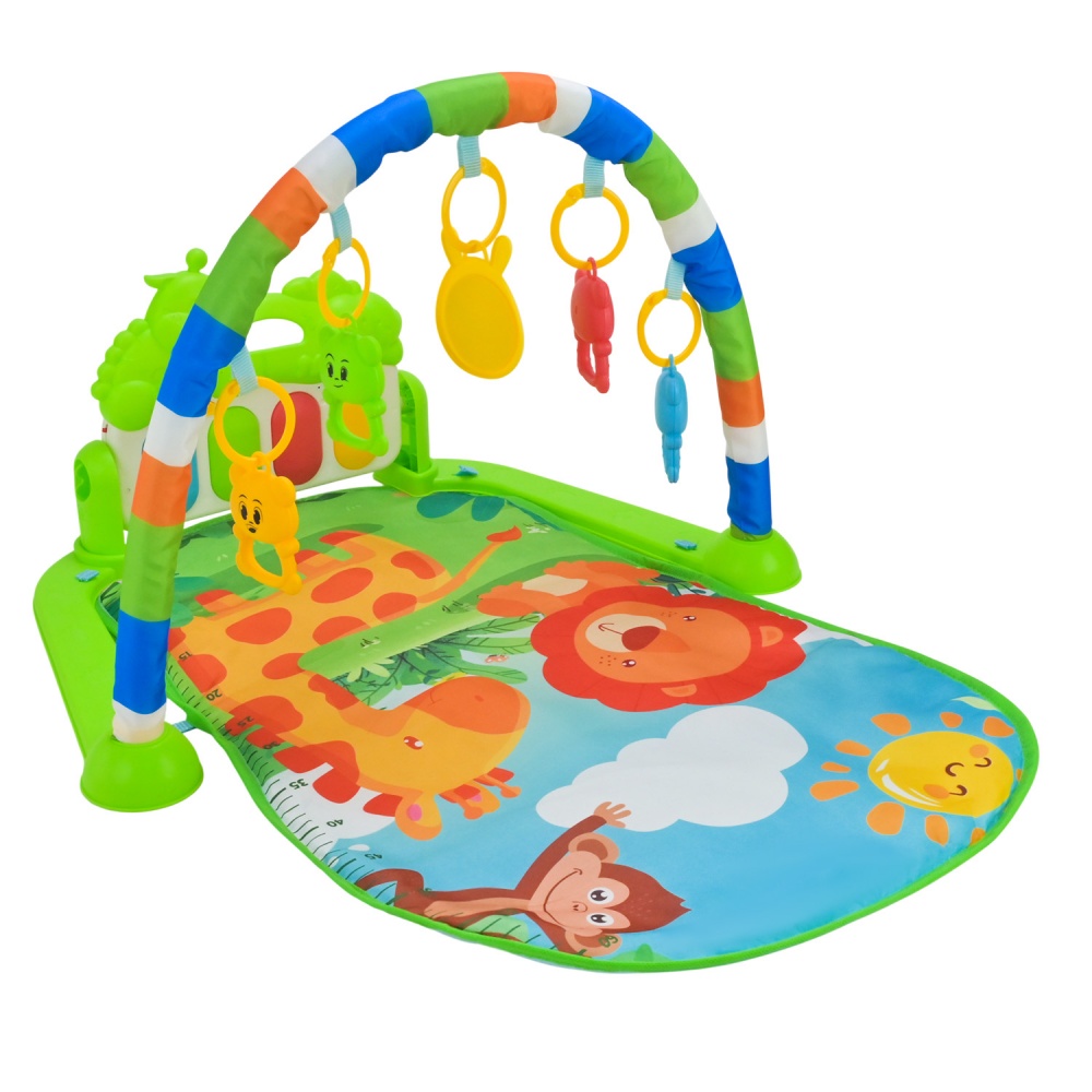Игровой коврик Shantou с погремушками + музыкальная панель с большими клавишами YT610
