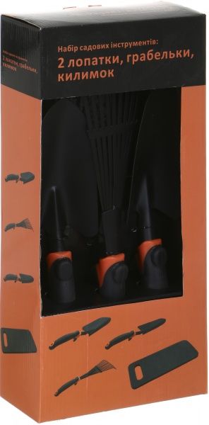 Набор садового инструмента Tons 2 лопатки, грабельки, коврик E60009